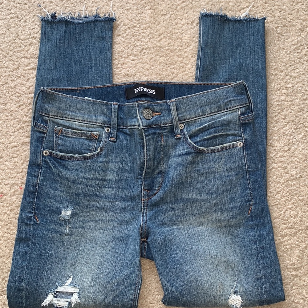 Express Denim Perfect Stretch+ ankle jegging